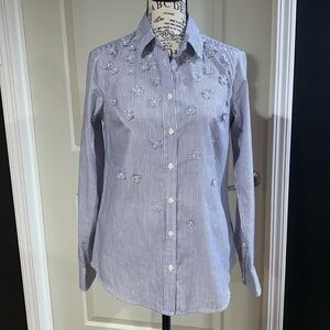 A New Day stripped embellished button down